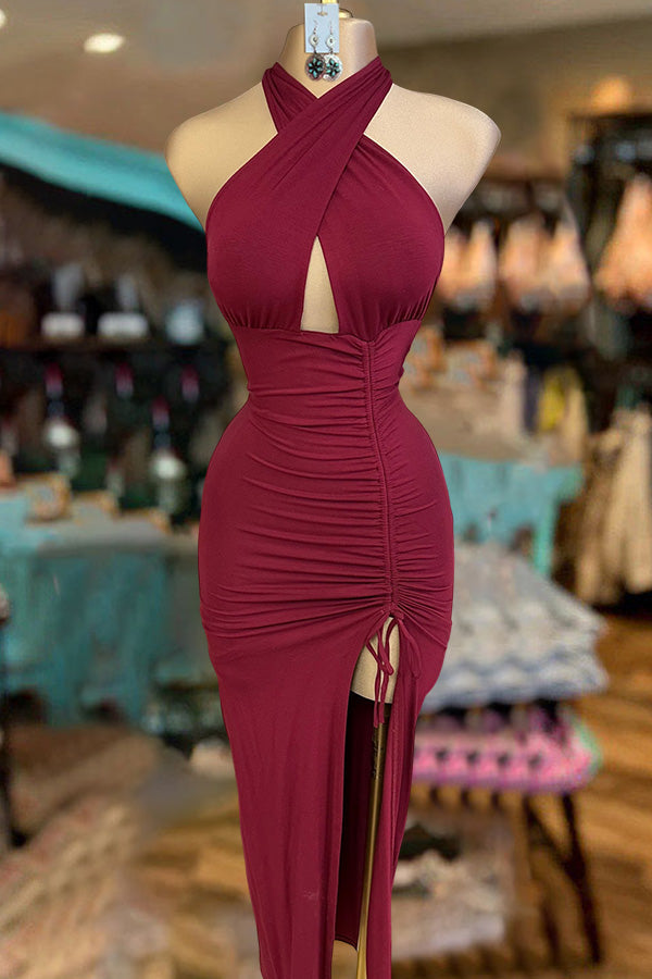 Sexy Hollow Slim Midi Dress