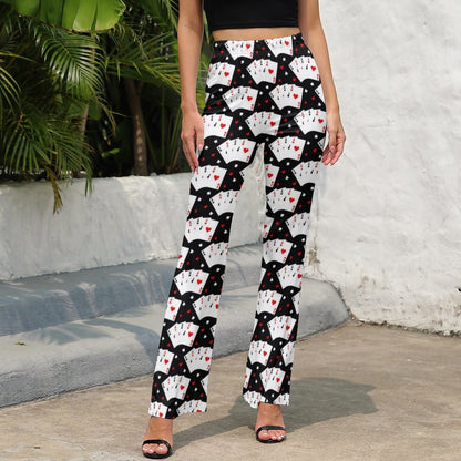 Vegas Casino Gambling Flare Pants