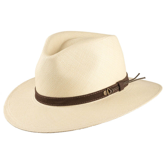 Can be rolls up for packing-Loreto Ecuador Straw Panama Hat -  Paja Toquilla [Fast shipping and box packing]