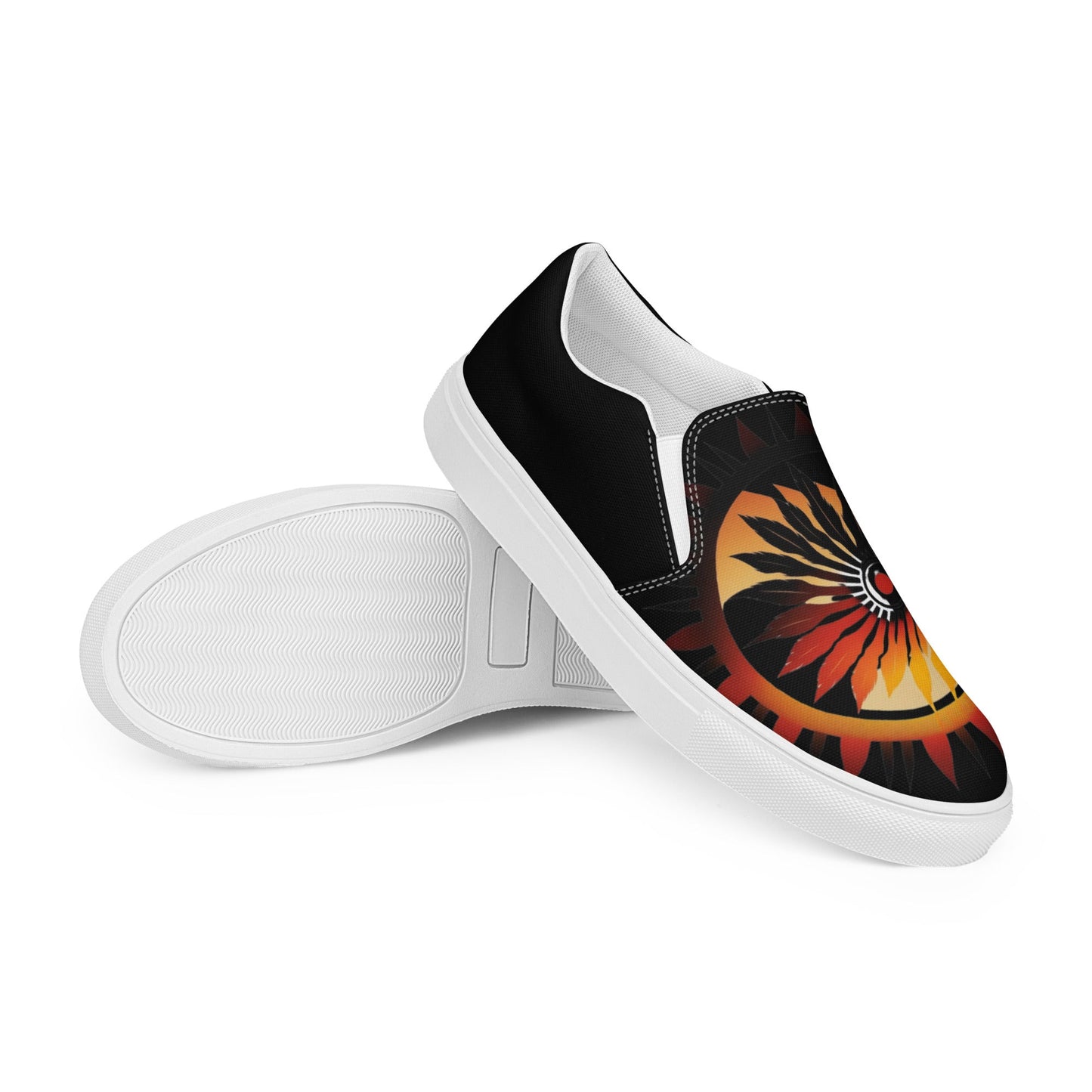 Native Warrior Women__ Slip-on Canvas Shoes