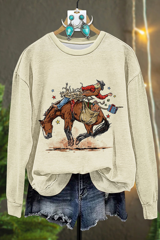 Western Santa Claus Gift Sweatshirt