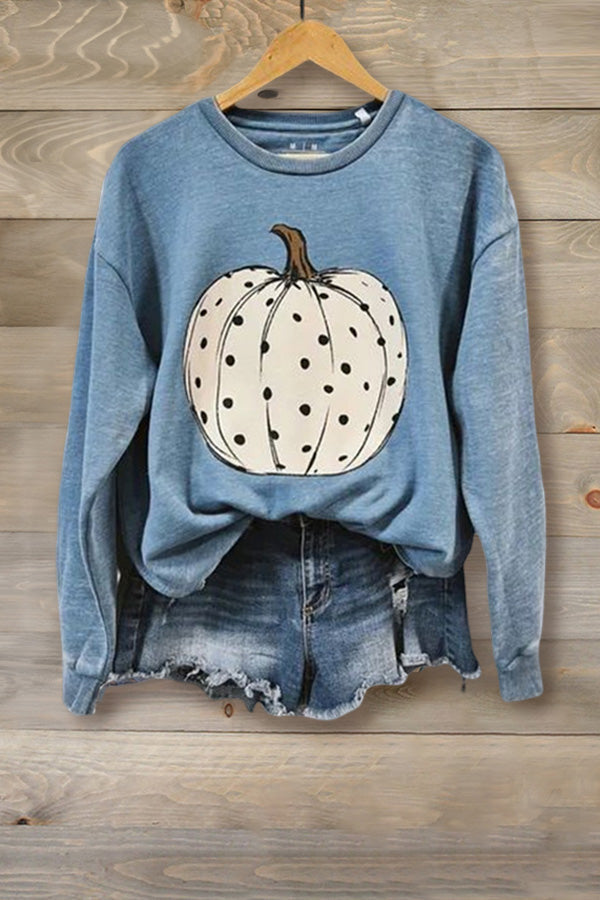 Casual Pumpkin Sweatshirt