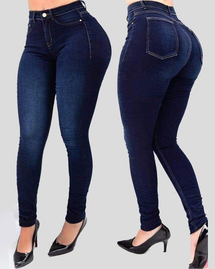 High-waist Stretch Slim-fit Shaping Jeans