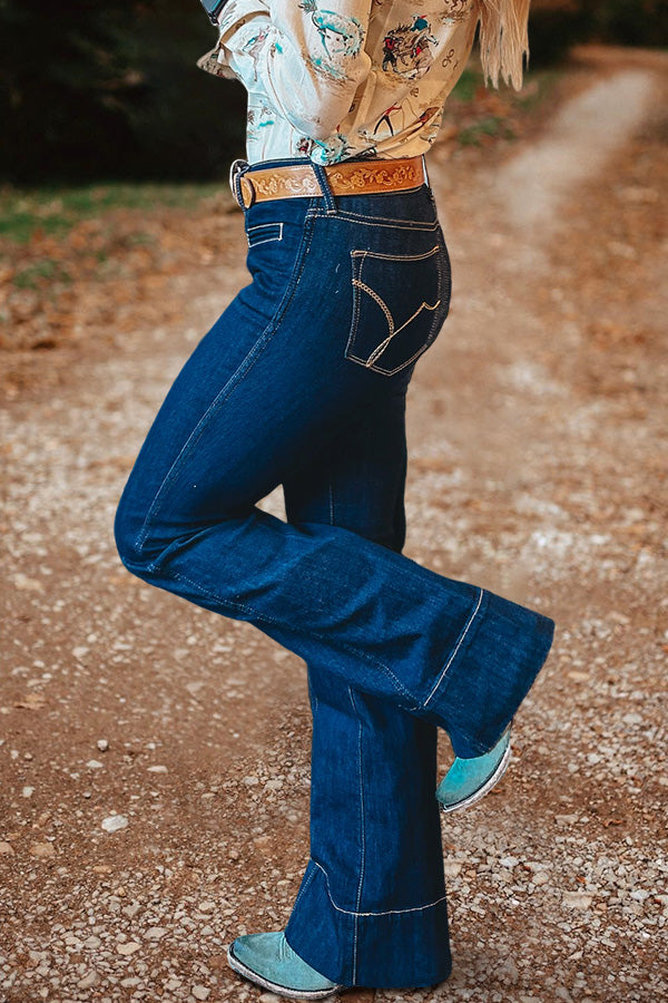 Vintage Wide-Leg High-Rise Jeans