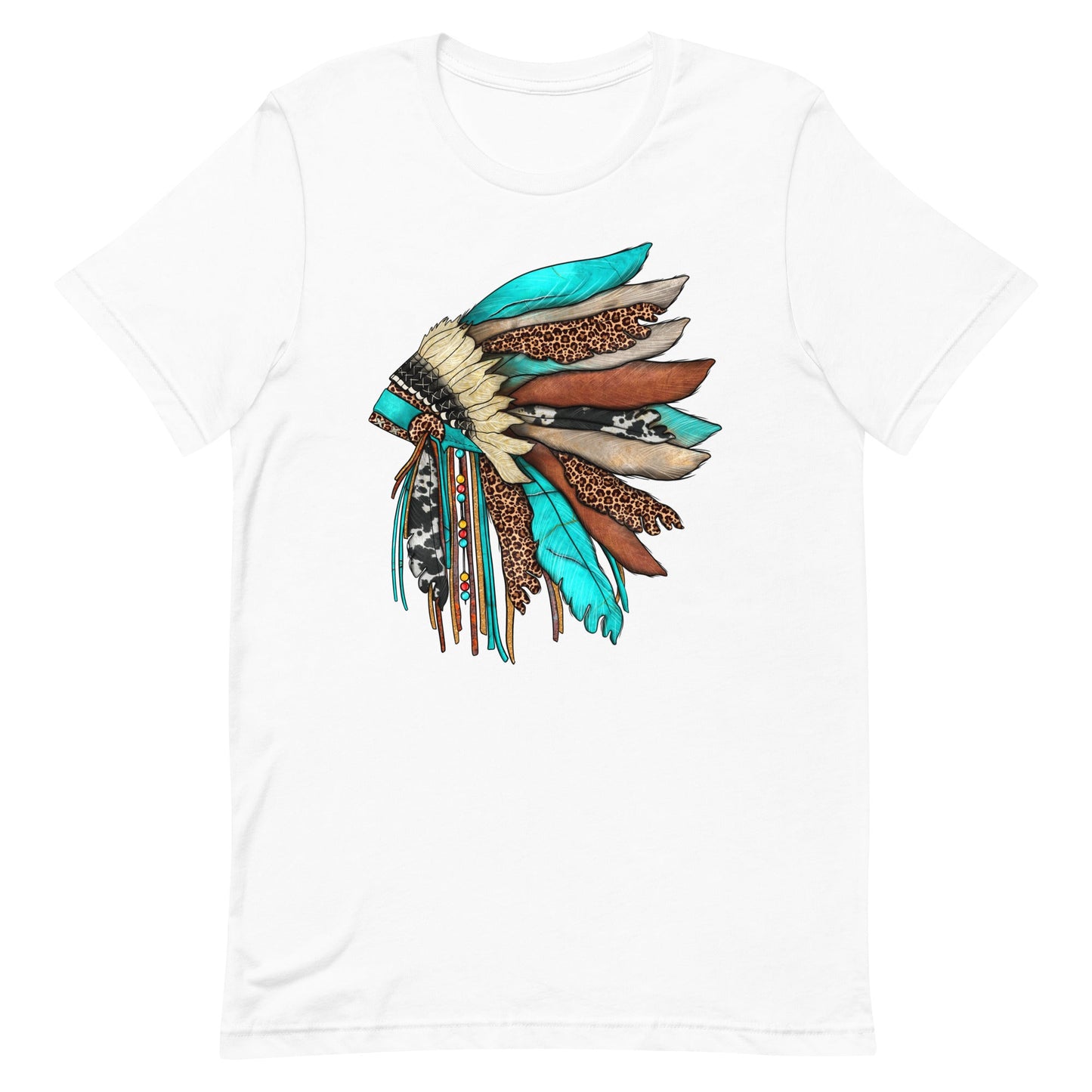 Turquoise Head Dress Unisex Tee