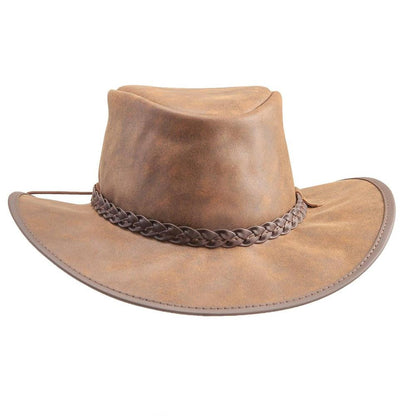 Crusher | Mens Crushable Leather Outback Hat