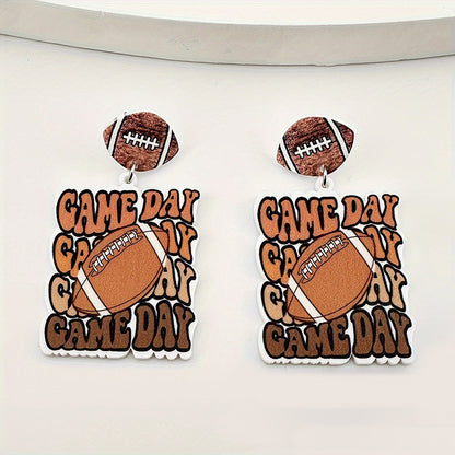 Distinctive Gameday Football Earrings