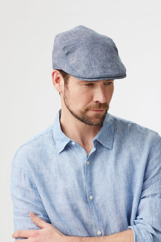 Summer Grosvenor Blue Flat Cap