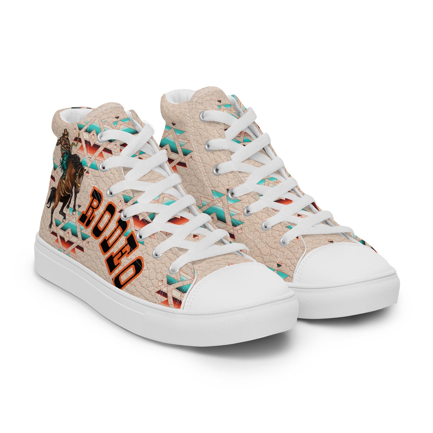 Rodeo Aztec Women__ high top canvas shoes