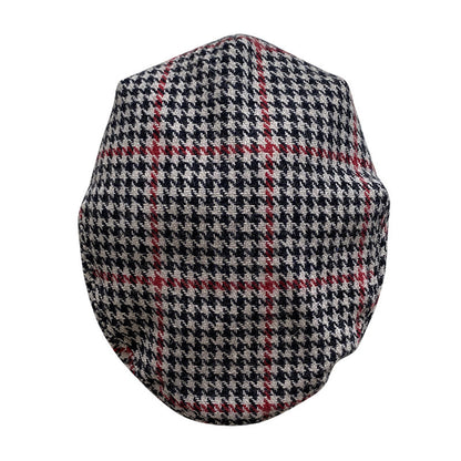 THE PEAKED Marl Flat Hat Brewit-Harris Tweed