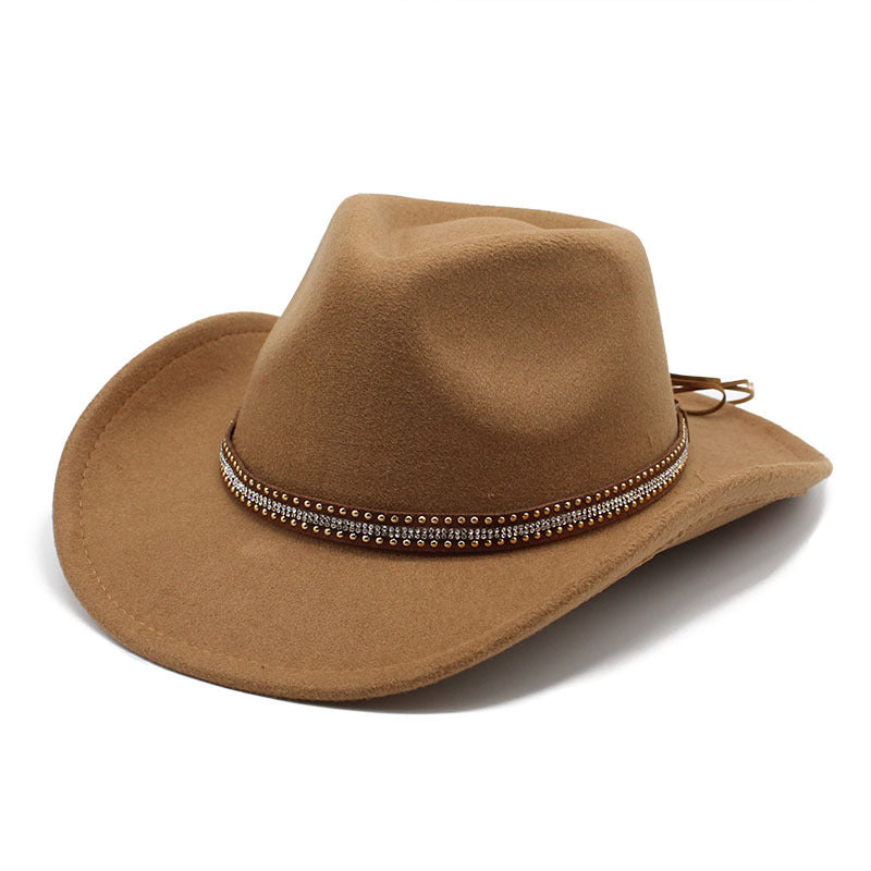 Nicholas Western Cowboy Hat-Khaki