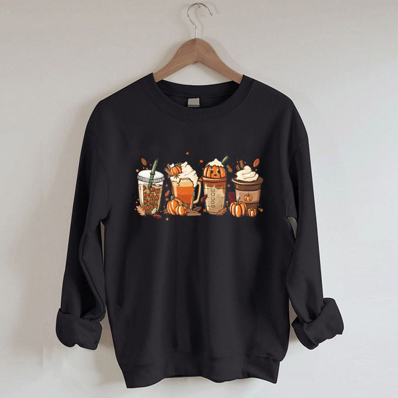 Fall Halloween Latte Sweatshirt