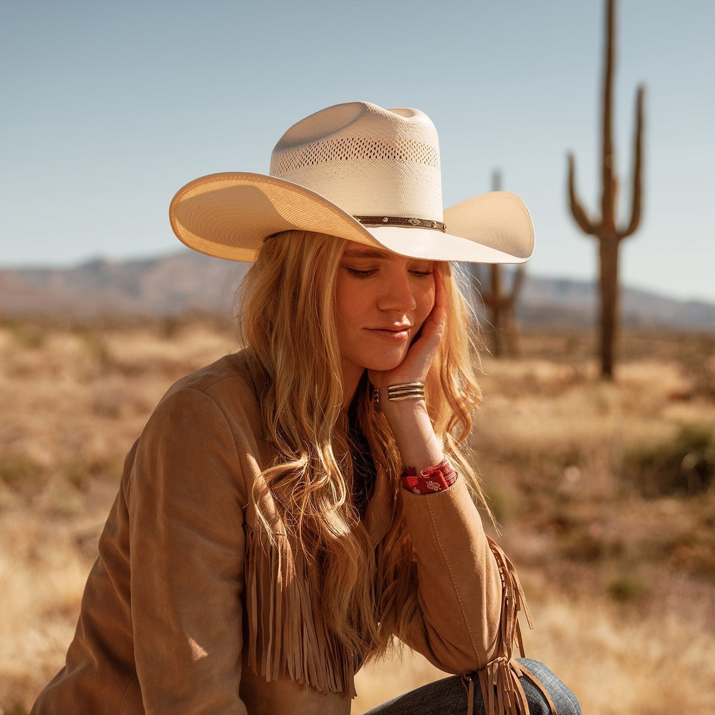 Cattleman's Charm Straw Cowboy Hat