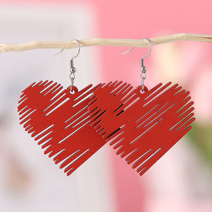 Valentine's Day Chic Design Heart Shaped Earrings