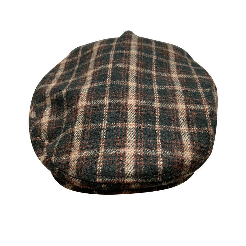 THE PEAKED Marl Flat Hat Kent-Harris Tweed