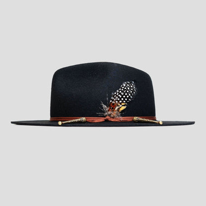 Classic Men's Felt Black Fedora Hat