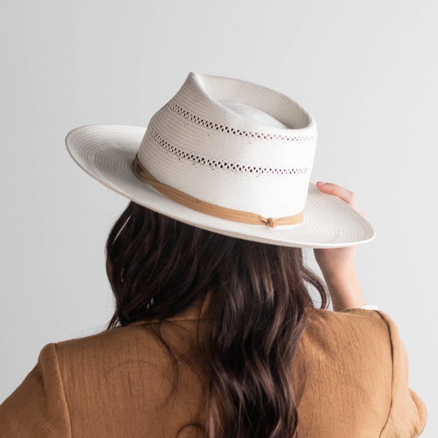 Arlo Straw Teardrop Fedora