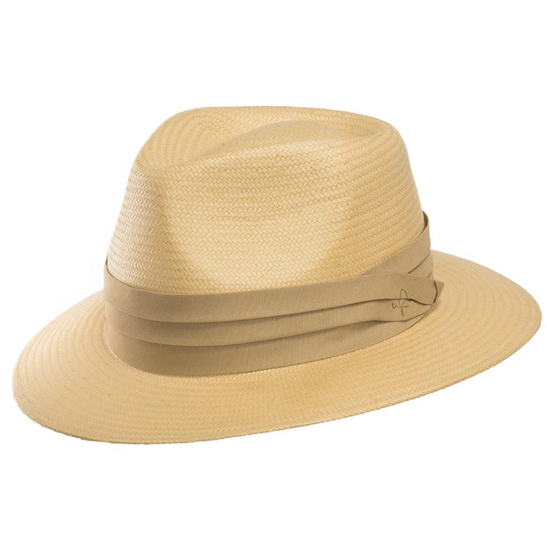 H&F Cristo Fedora Straw Panama Hat