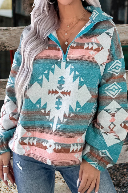 Taquera Rosa Aztec Pullover