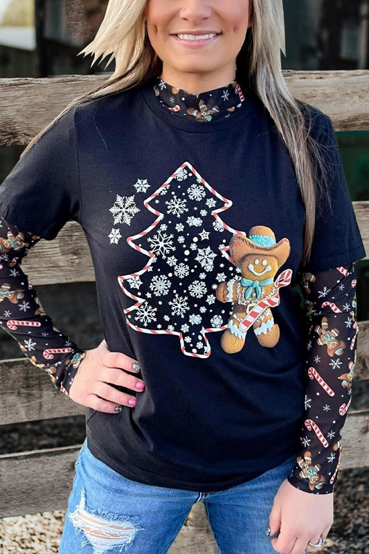 Boot Scootin’ Gingerbread Christmas Tee