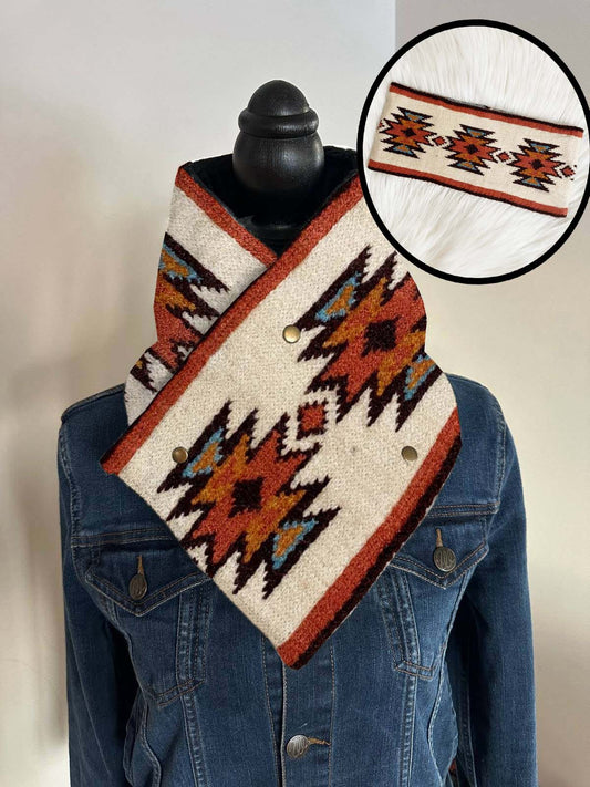 Gallup Aztec Scarf with Matching Headband