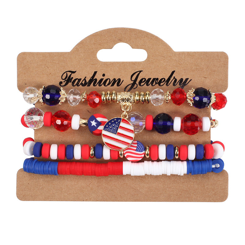 Independence Day Multilayer Bracelet