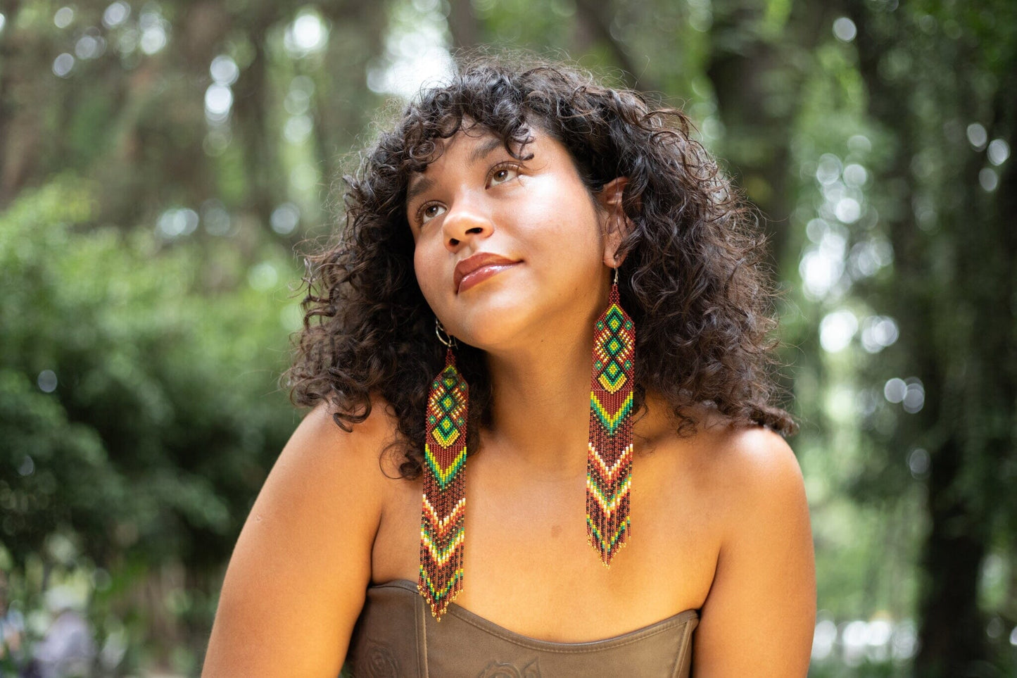 Woodstock Beaded Earrings