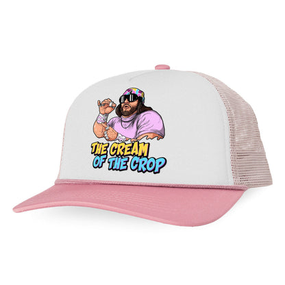 The cream Of the Crop Letter Printed Trucker Hat