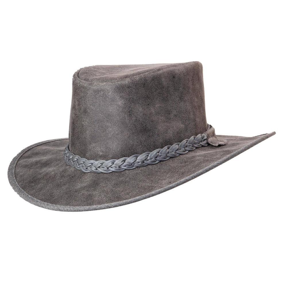 Crusher | Mens Crushable Leather Outback Hat