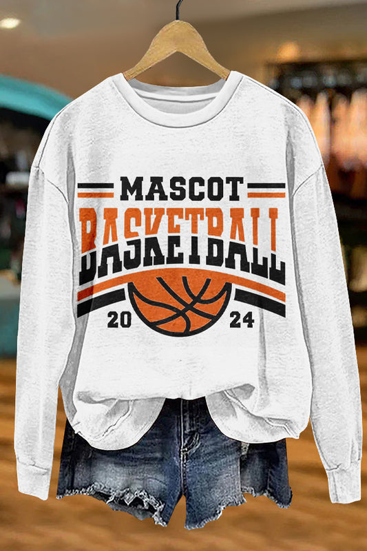 Gameday Basketball Print Sweatshirt