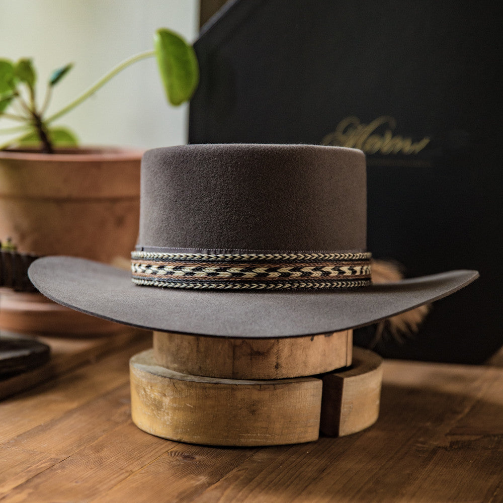 Western Wool Felt Pork Pie Hat