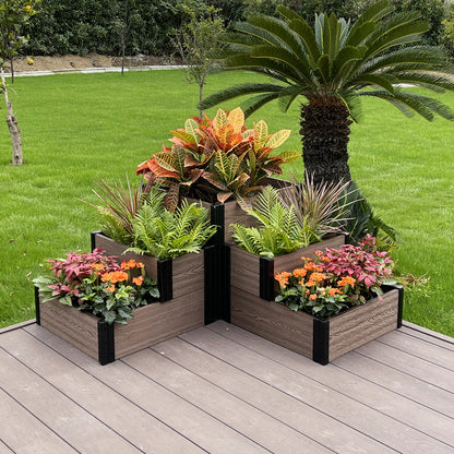 Corner and Terraced Garden Bed - Compact Style