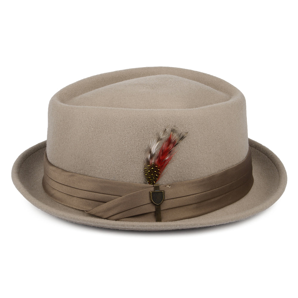 Tienda Brixton Hats Stout Wool Felt Pork Pie Hat - Beige