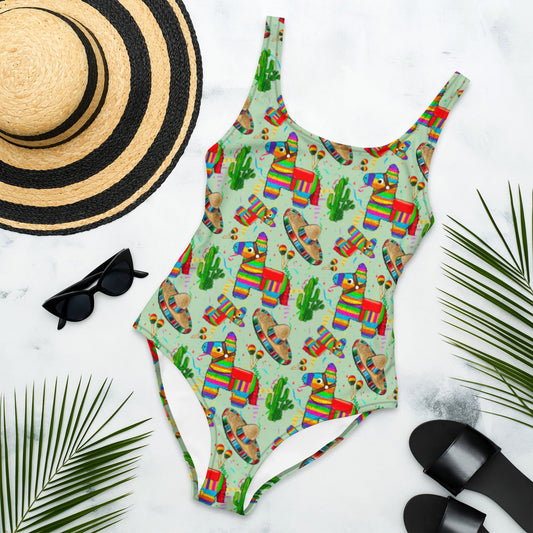 Yeehaw Cinco De Mayo One-Piece Swimsuit