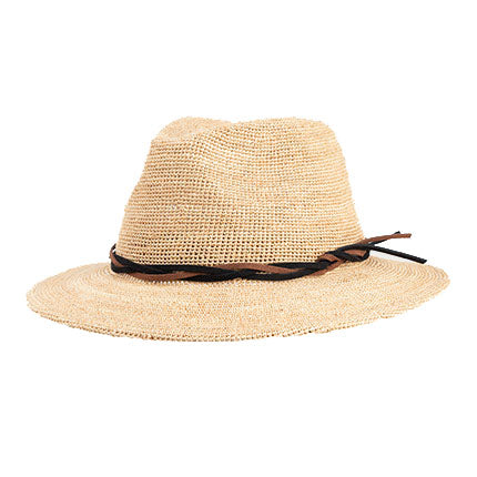 [New] Can be rolls up for packing- Goorin Handmade RAFFIA HAZE Fedora