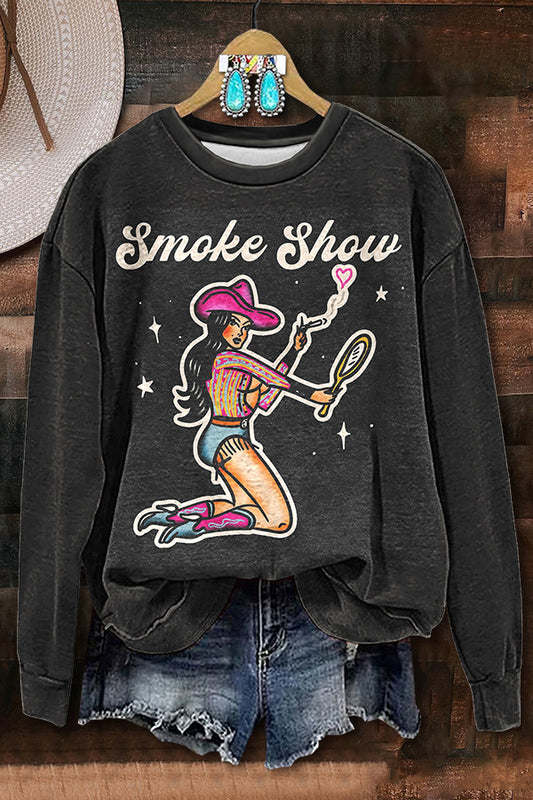 Smoke Show Printed Sweatshirt