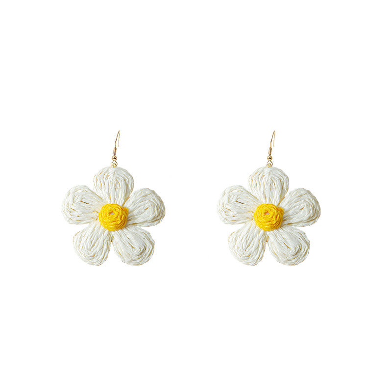 Cute Flower Braided Earrings