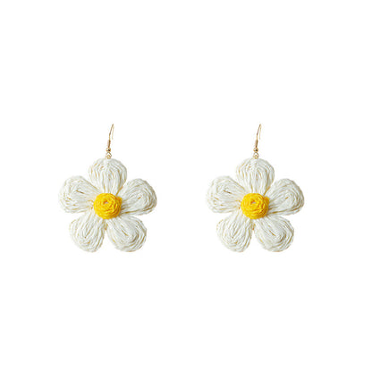 Cute Flower Braided Earrings