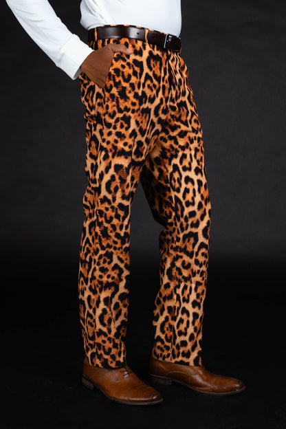 The Fastest Finishers | Leopard Print Suit Pants