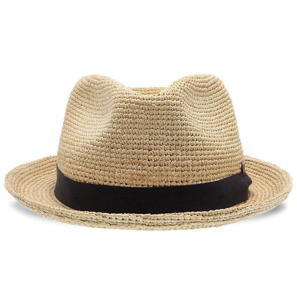 Walrus Hats Crocheted Raffia Straw Fedora Hat