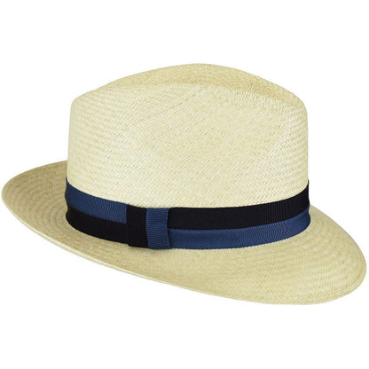 Tienda Ranch Fedora-Halpern Panama Blue[BUY 2 FREE SHIPPING & BOX PACKING]