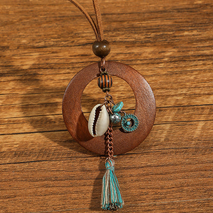 Women's Bohemian Flower Shell Hollow Necklace