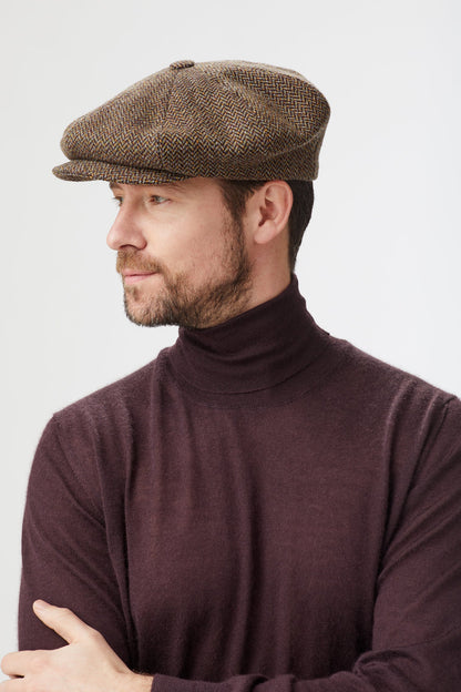 Sandwich Tweed Bakerboy Cap