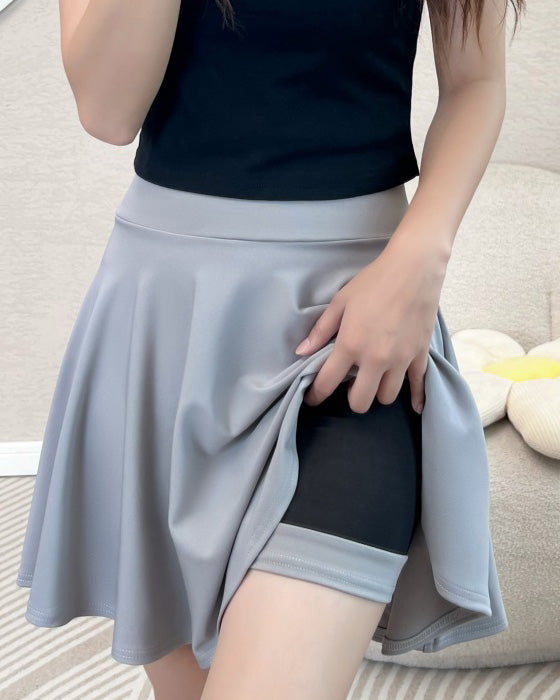 A-Line Pleated Skirt