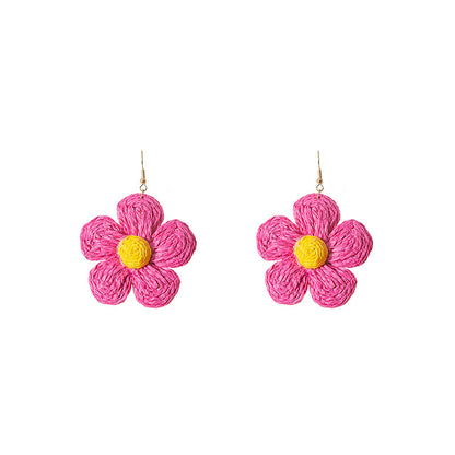 Cute Flower Braided Earrings