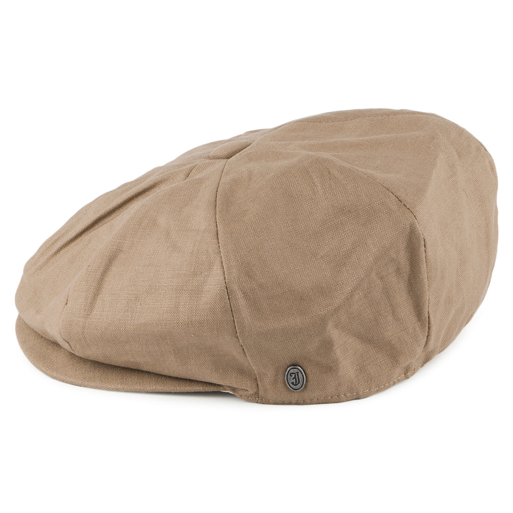 Tienda Linen Newsboy Cap - Camel