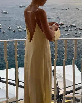 Backless Vacation Long Dress