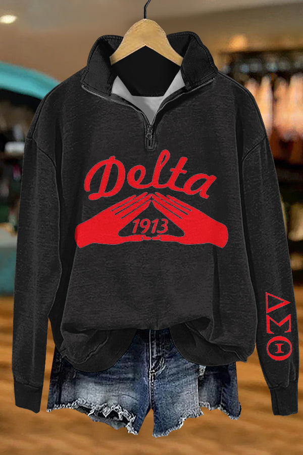 1913 Delta Sigma Theta Print Sweatshirt