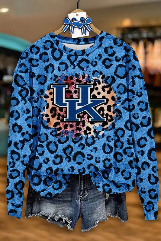 Kentucky Wildcats Leopard Print Sweatshirt