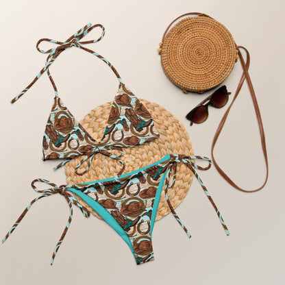 Yeehaw Cowboy Up String Bikini